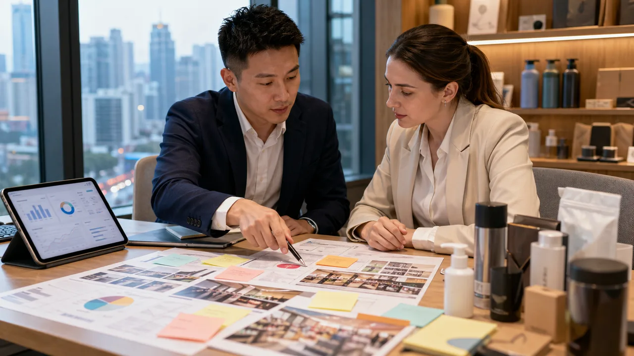 Buyers discussing product category and China sourcing feasibility